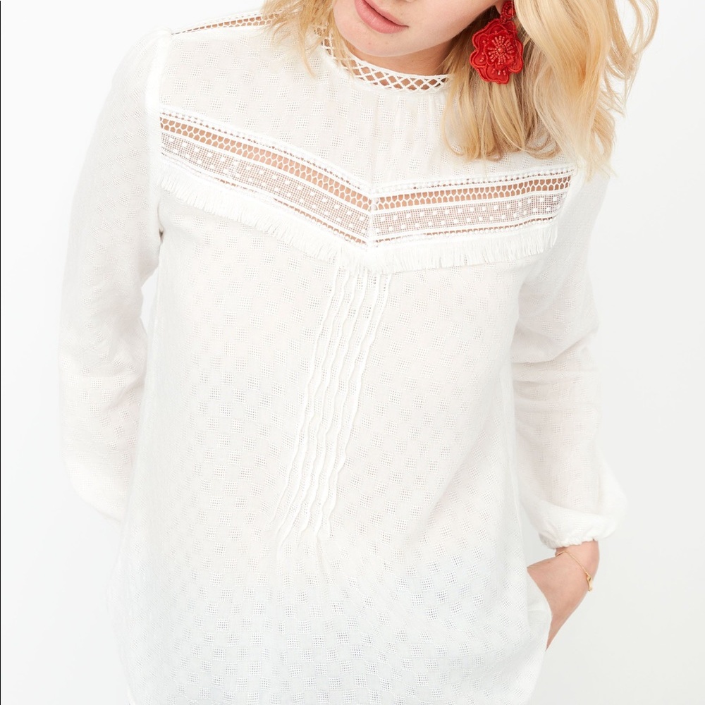 Stella&dot Mae Top. White. Size L